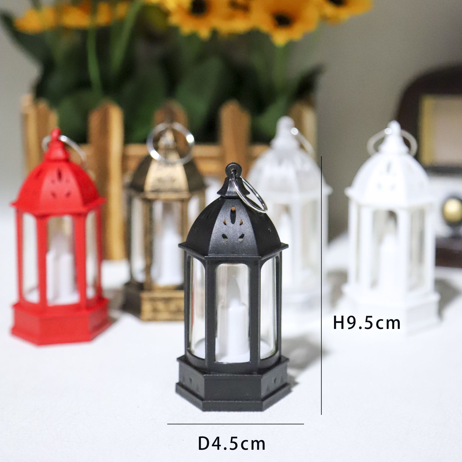 Candle Holder Decor - Mini Kreative Atmosphärenbeleuchtung Weihnachten Retro Elektronische