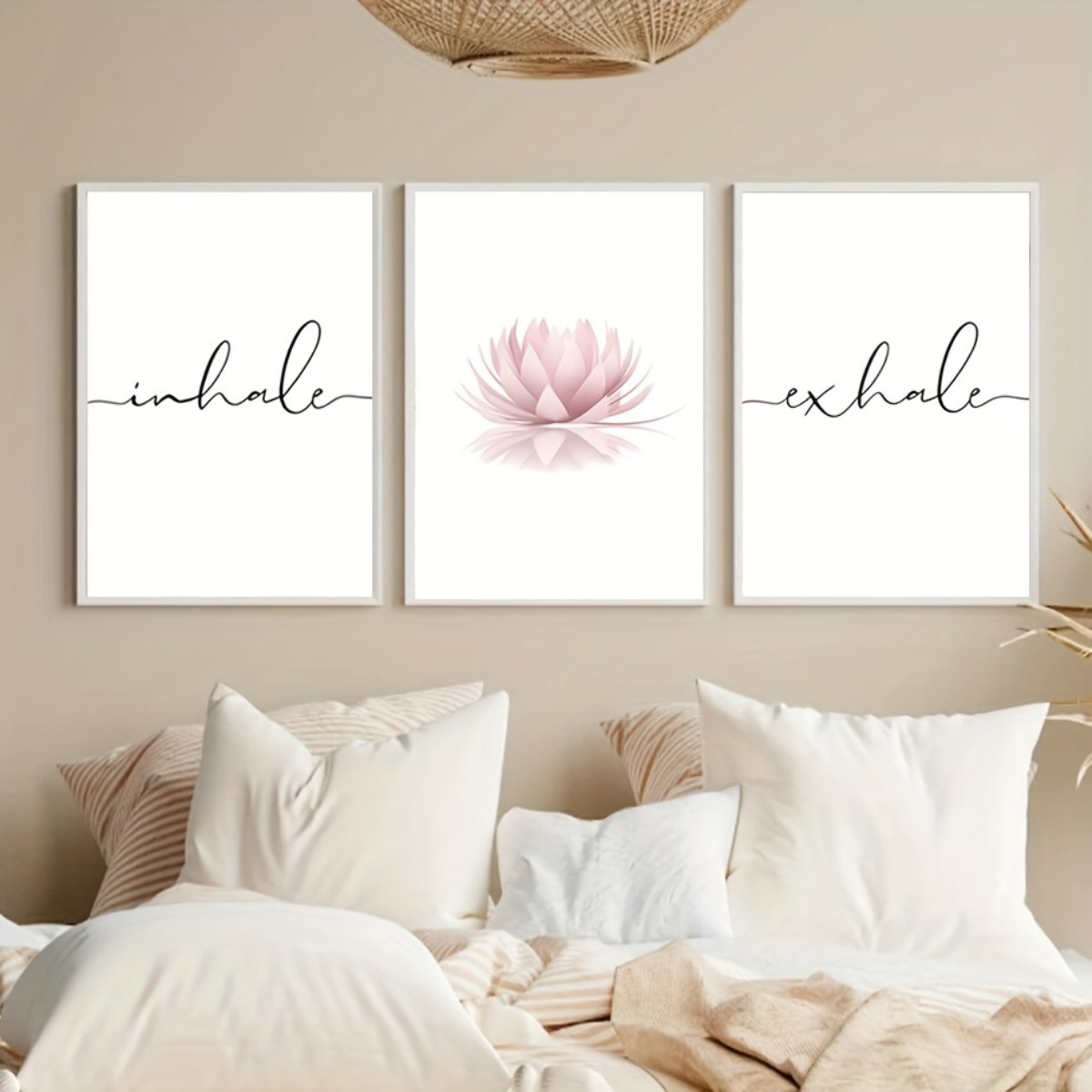 Abstract Canvas Set - 3-teiliges Set Einatmen Ausatmen Zen Abstrakte