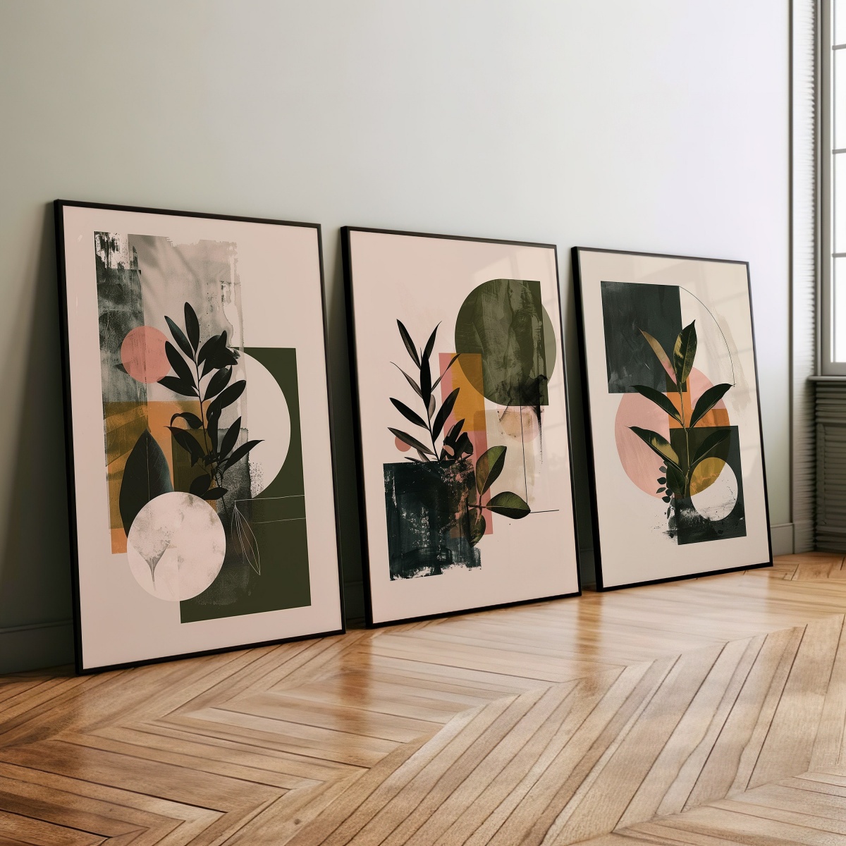 3-teiliges Set Boho Geometrisc – Abstract Canvas Set Bewertung und Preis