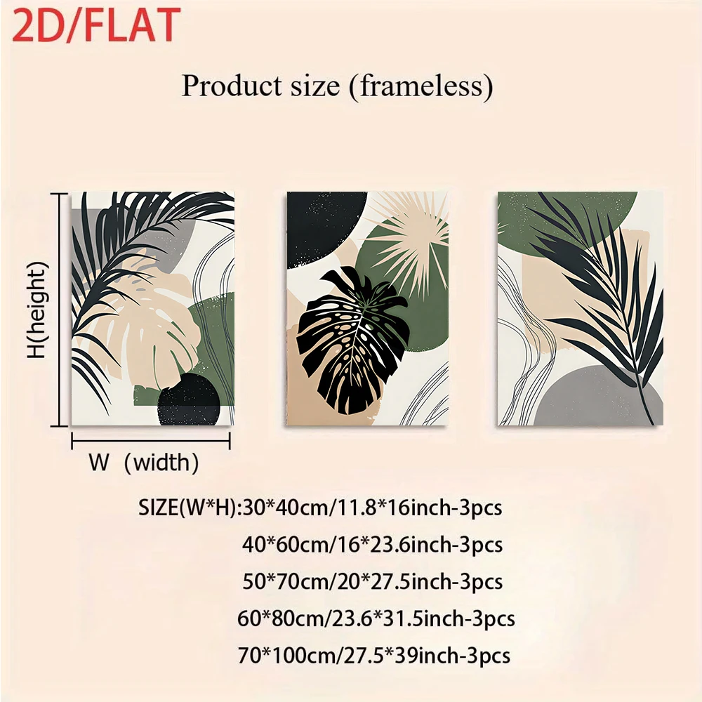 Mehrere Größen, 3-teiliges, ra – Abstract Canvas Set Bewertung und Preis