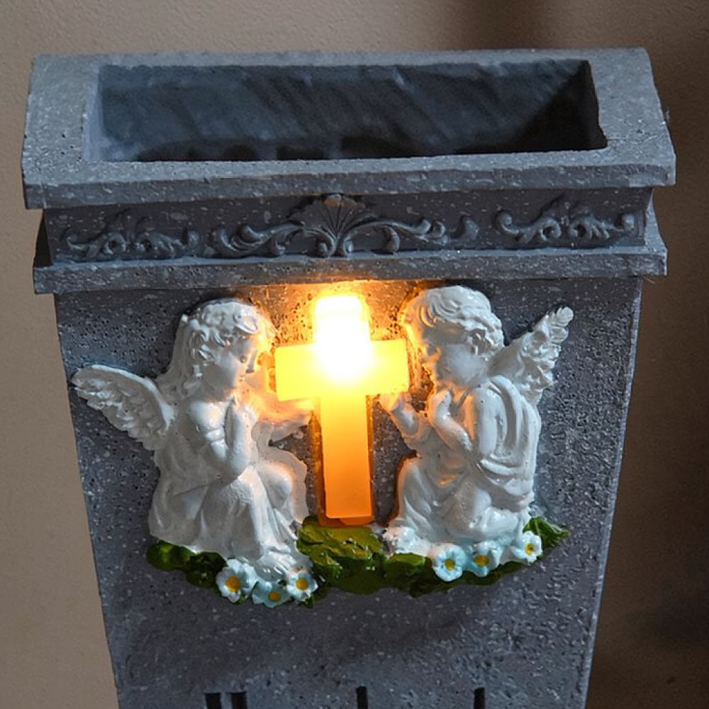 Kreuzengel-Grabvase aus Kunsth – Vase Decor Bewertung und Preis