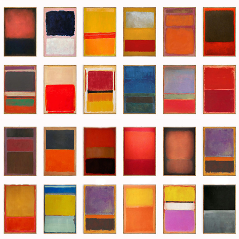 Wanddekoration, Mark Rothko Po – Abstract Canvas Set Bewertung und Preis